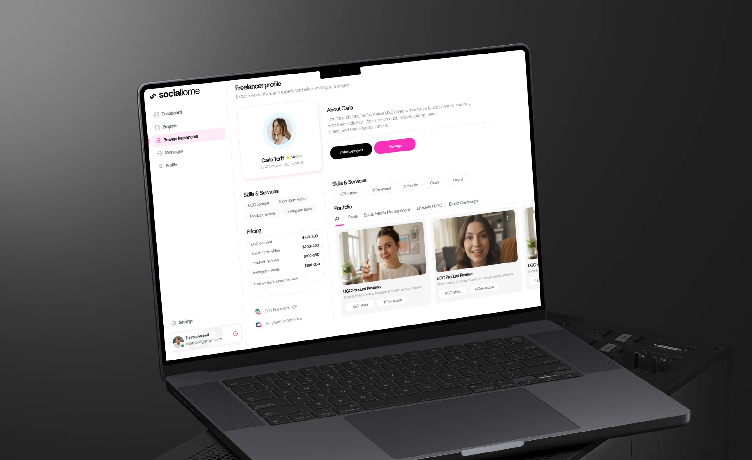 Case study project screenshot