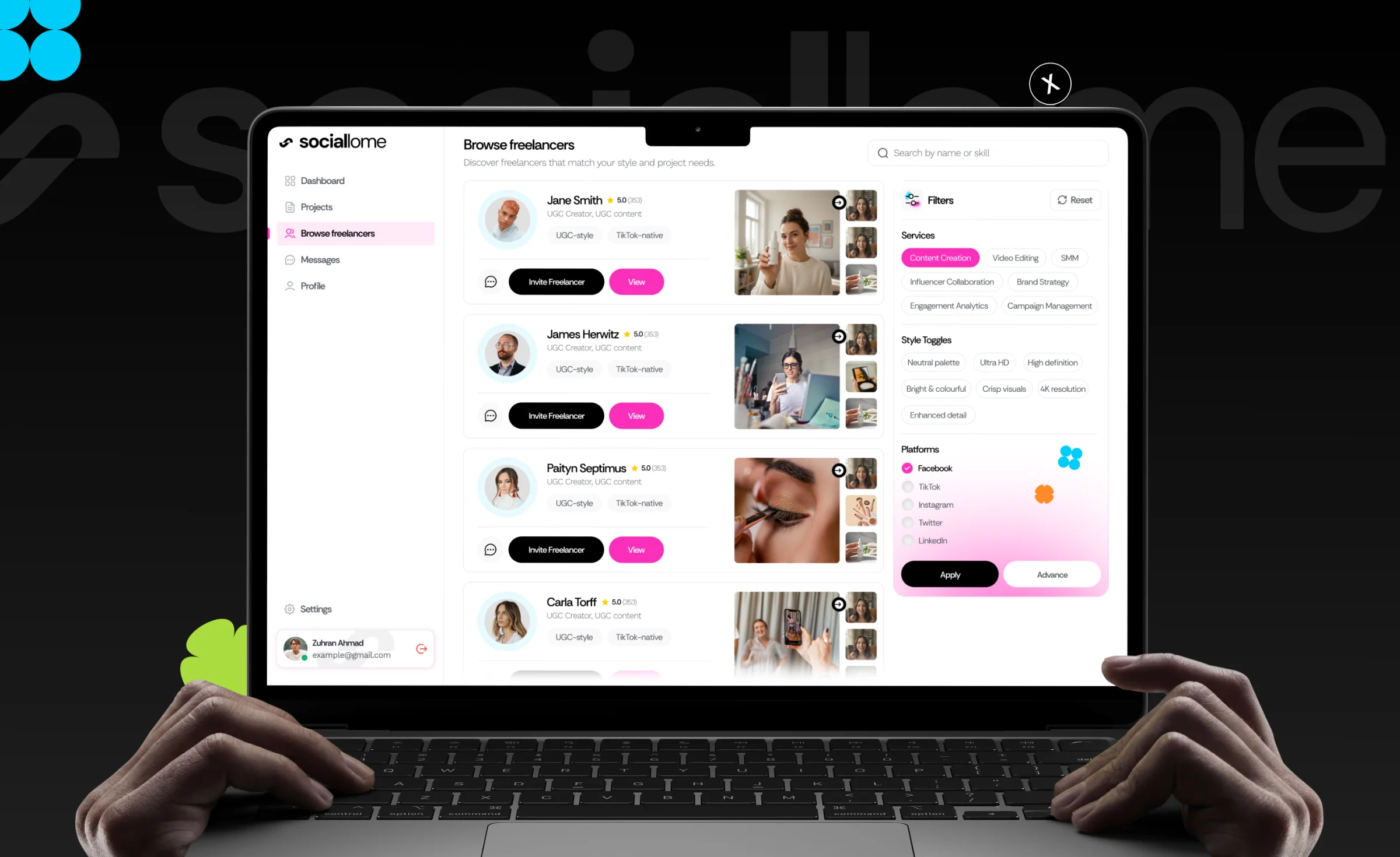 Case study project screenshot