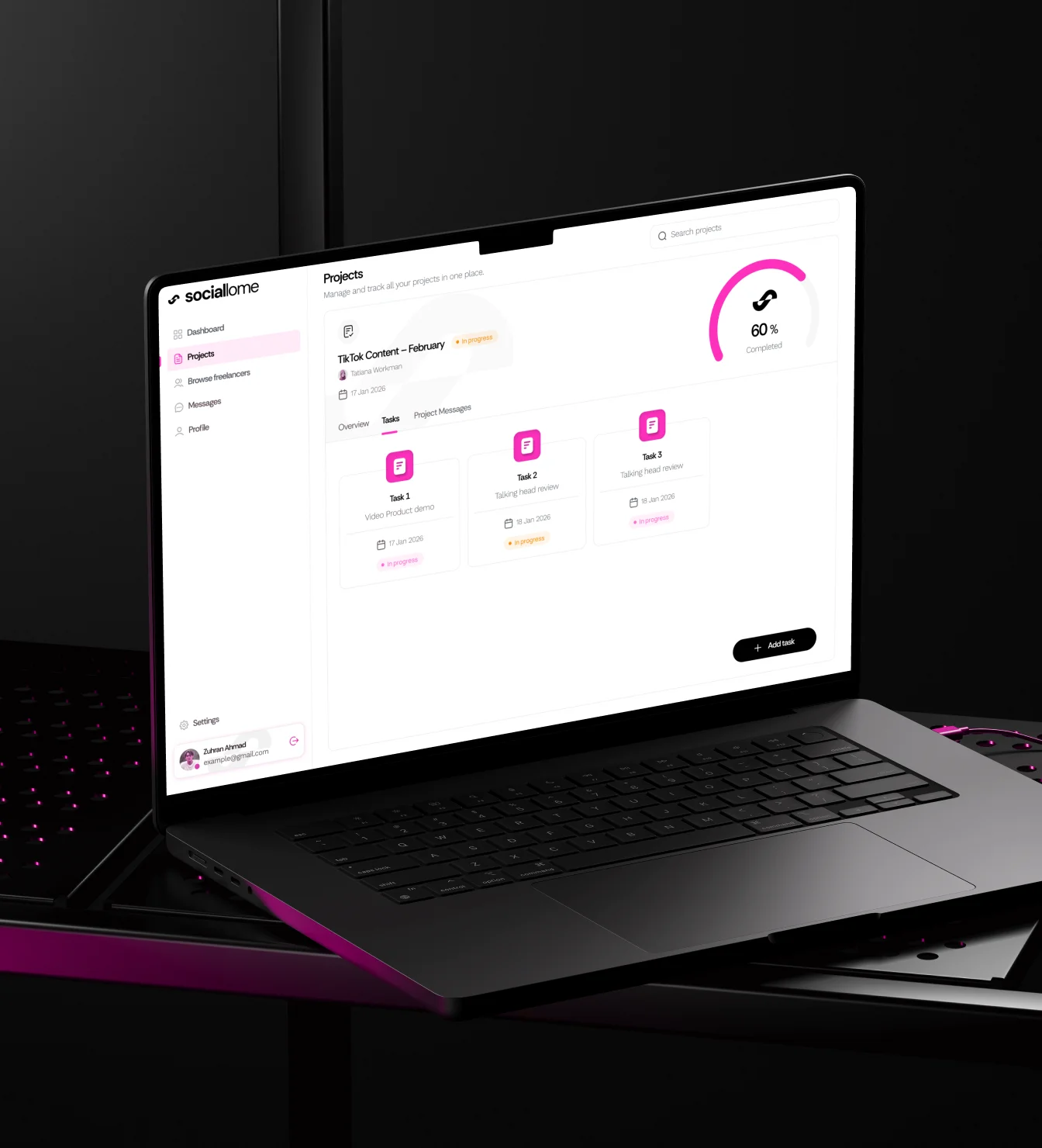 Case study project screenshot